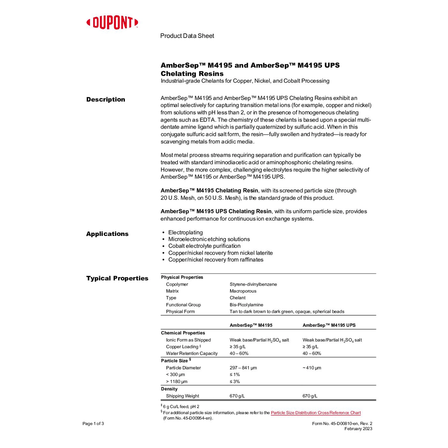 AMBERLITE M4195 UPS - 1 ft 3 DRUM