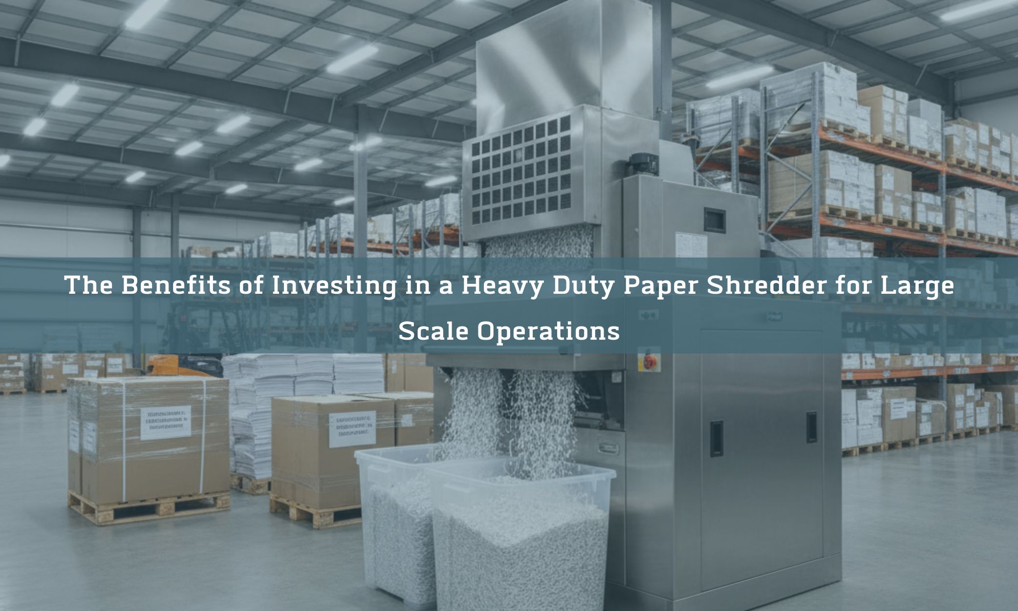 The Benefits of Investing in a Heavy Duty Paper Shredder for Large Scale Operations