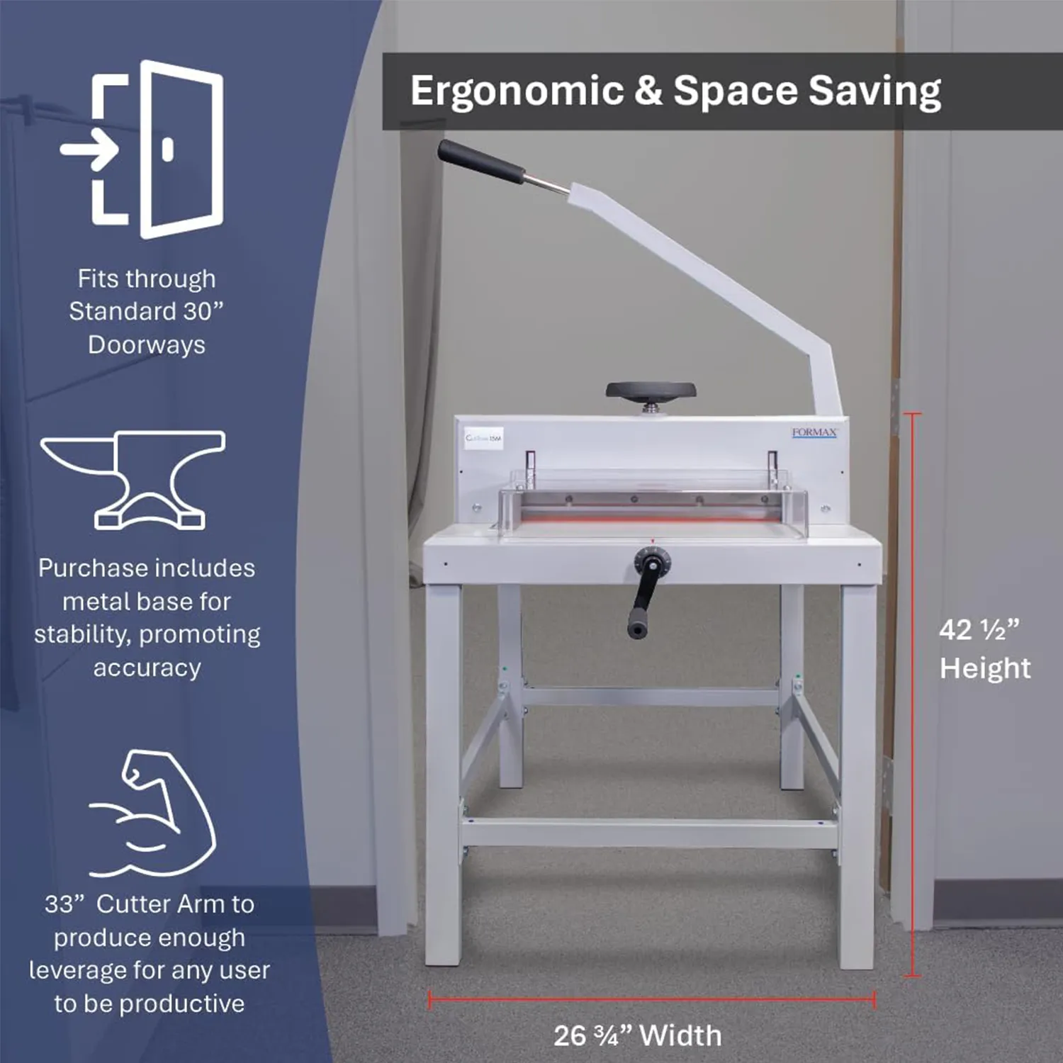 FORMAX Cut-True 15M Manual Guillotine Cutter