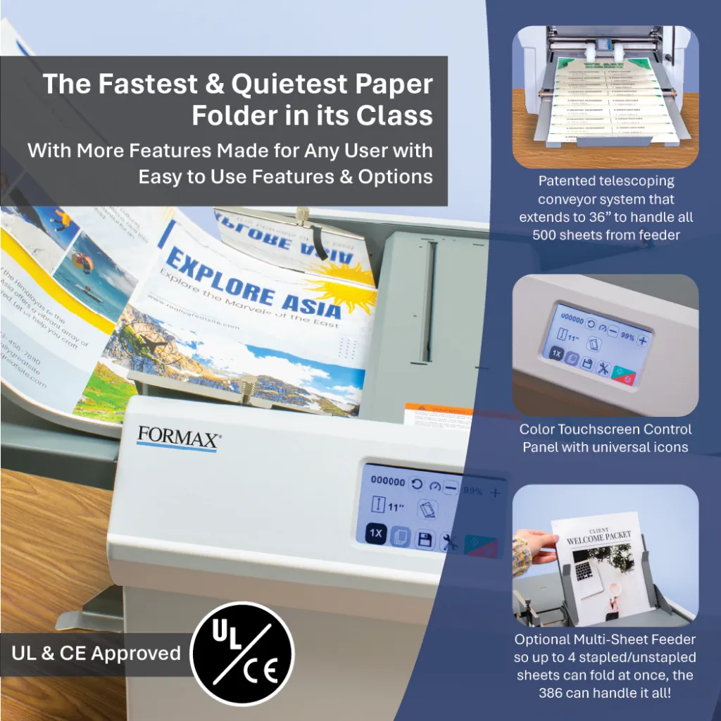 FD 38Xi Fully-Automatic Touchscreen Document Folder